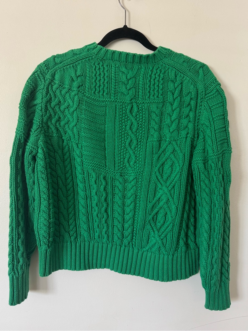 Polo Ralph Lauren Aran Flag Sweater Green Size Large - Picture 7 of 8
